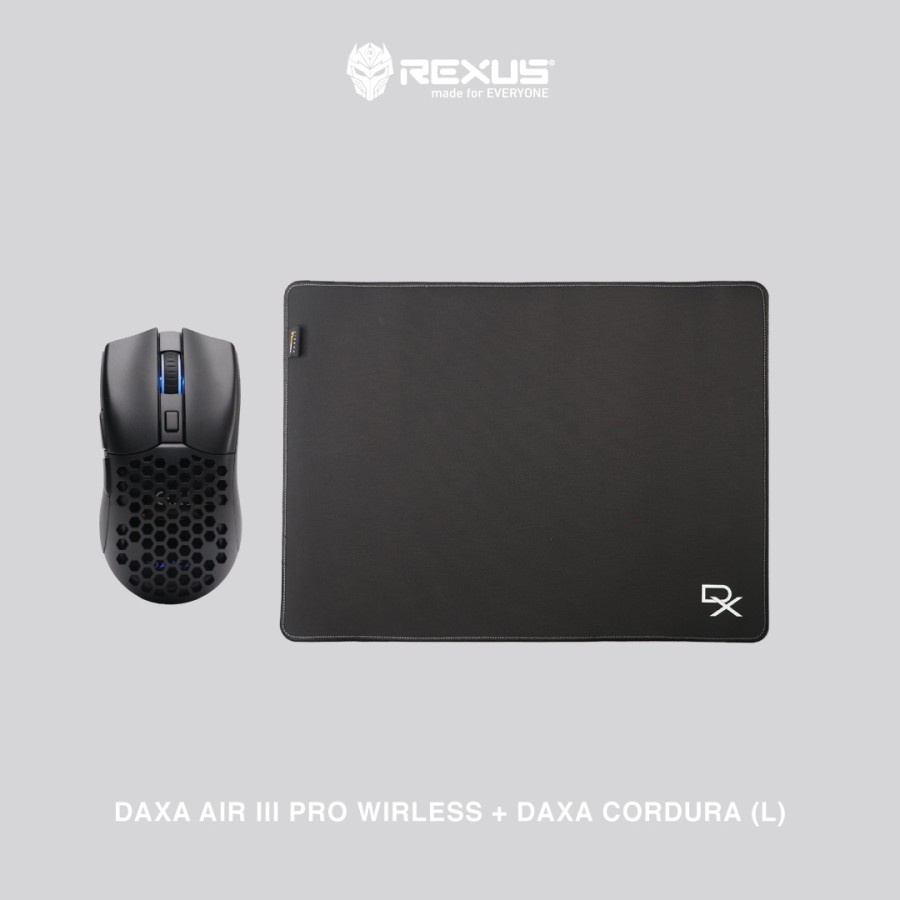 PROMO BUNDLING Rexus Mouse Wireless Daxa Air III + Mousepad Cordura L