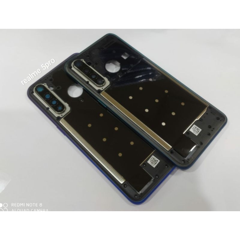 (BISA COD )Bazel Bezel Tutup Mesin Tulang Tengah Realme 5 Pro Original