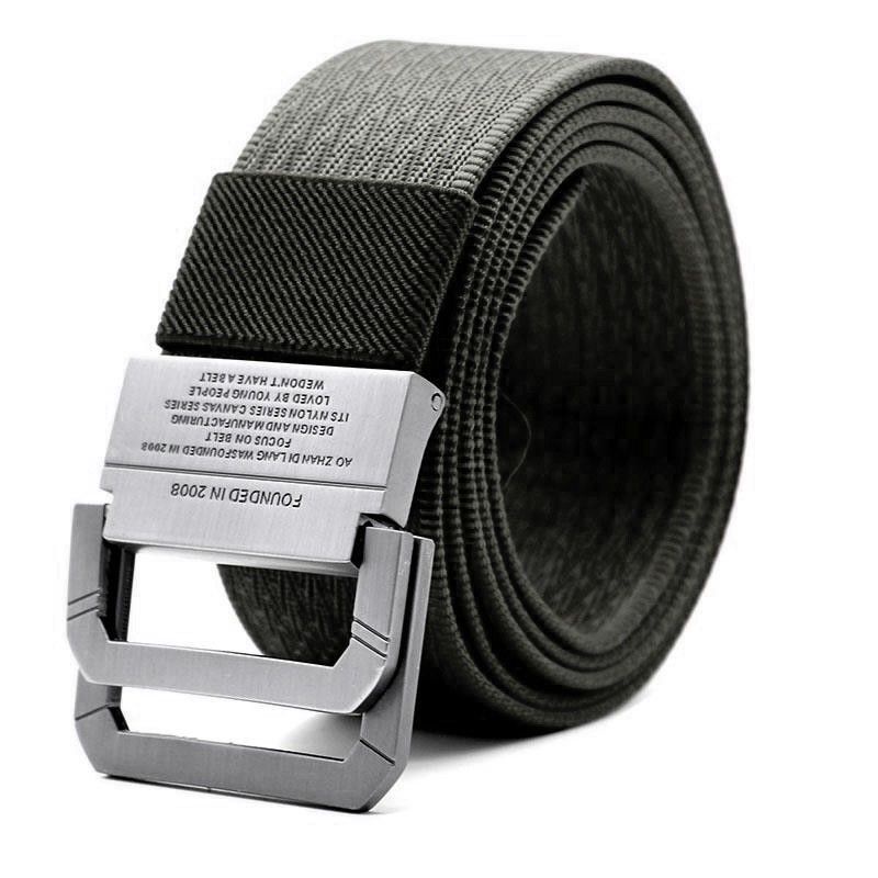 Ikat Pinggang Pria Canvas Buckle Belt Craftman