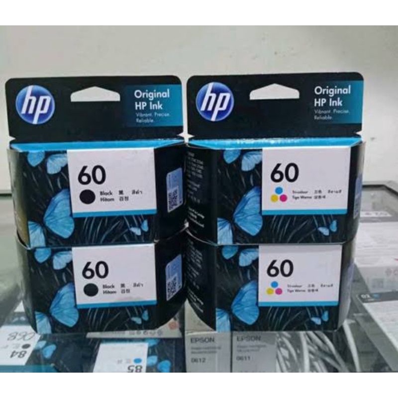 Cartridge hp 60 black and color original 100%