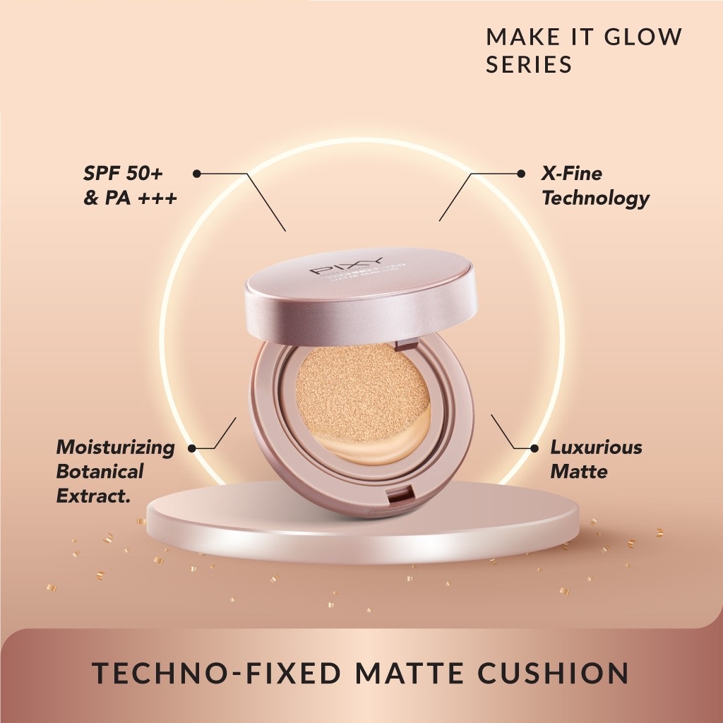 Pixy Make It Glow Techno Fixed Matte Cushion | Foundation Cair BY AILIN