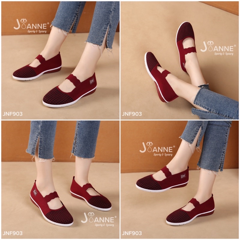 RESTOCK! [ORIGINAL] JOANNE FlyKnit Flats Shoes Sepatu Wanita #JNF903