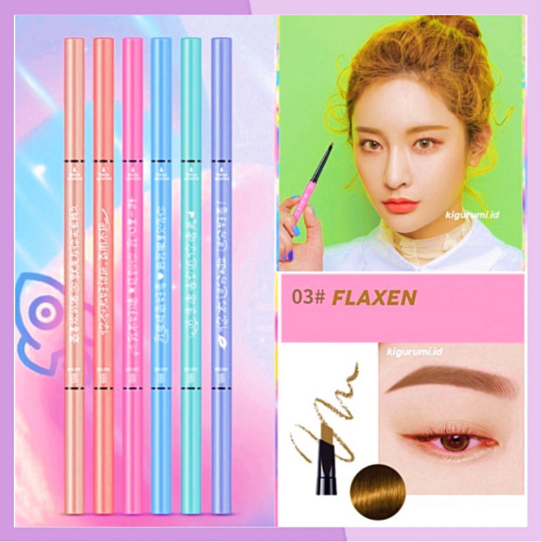 LAMEILA Pensil Alis 1 SET 6 PCS Alis Eyebrow Geometry Colors Double Heads Eyebrows LA145