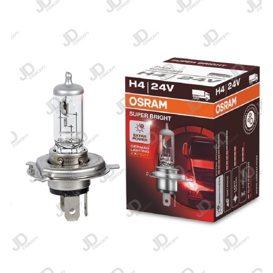 OSRAM - H4 - 24V - 130/90 WATT - HIGH-LOW - SUPER BRIGHT - ORIGINAL