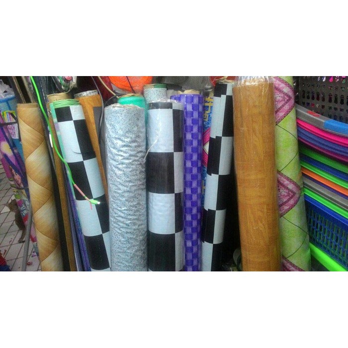 Isi Pergulung 17m Karpet Meteran / Taplak Meja Plastik Motif 17 meter - TJ2