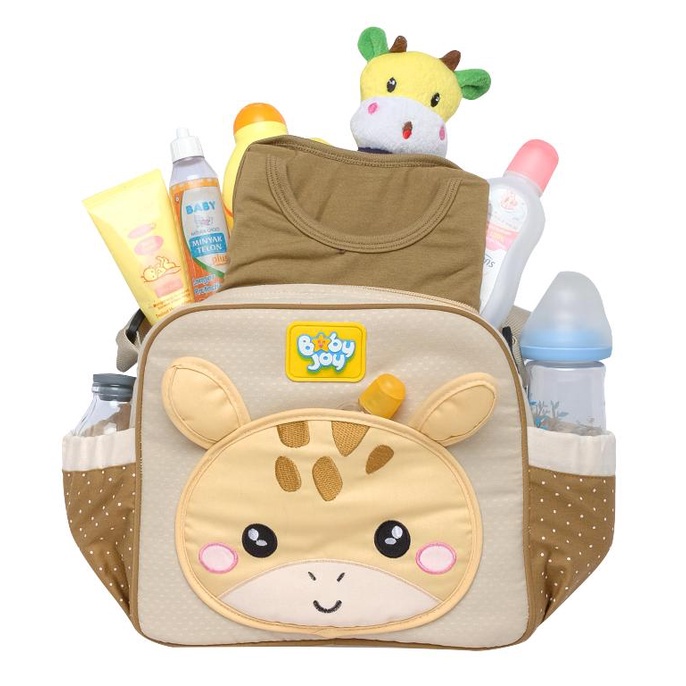 Tas Bayi Besar + Tbs GIRAFFE SERIES BJT1044  merk BABY JOY / Tas Bayi Medium GIRAFFE SERIES BJT1043 dan Tas Bayi Kecil GIRAFFE SERIES BJT1042 merk BABY JOY