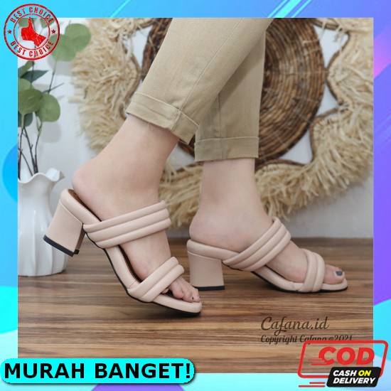 Sepatu Sandal Haigh Heels Wanita Kondangan Terbaru Spatu Sendal H If703 Sandal Hak Tahu Wanita Ear A