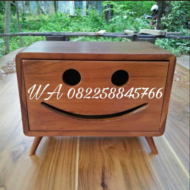 Nakas Jati Laci Minimalis Murah, Lemari Kecil Hias