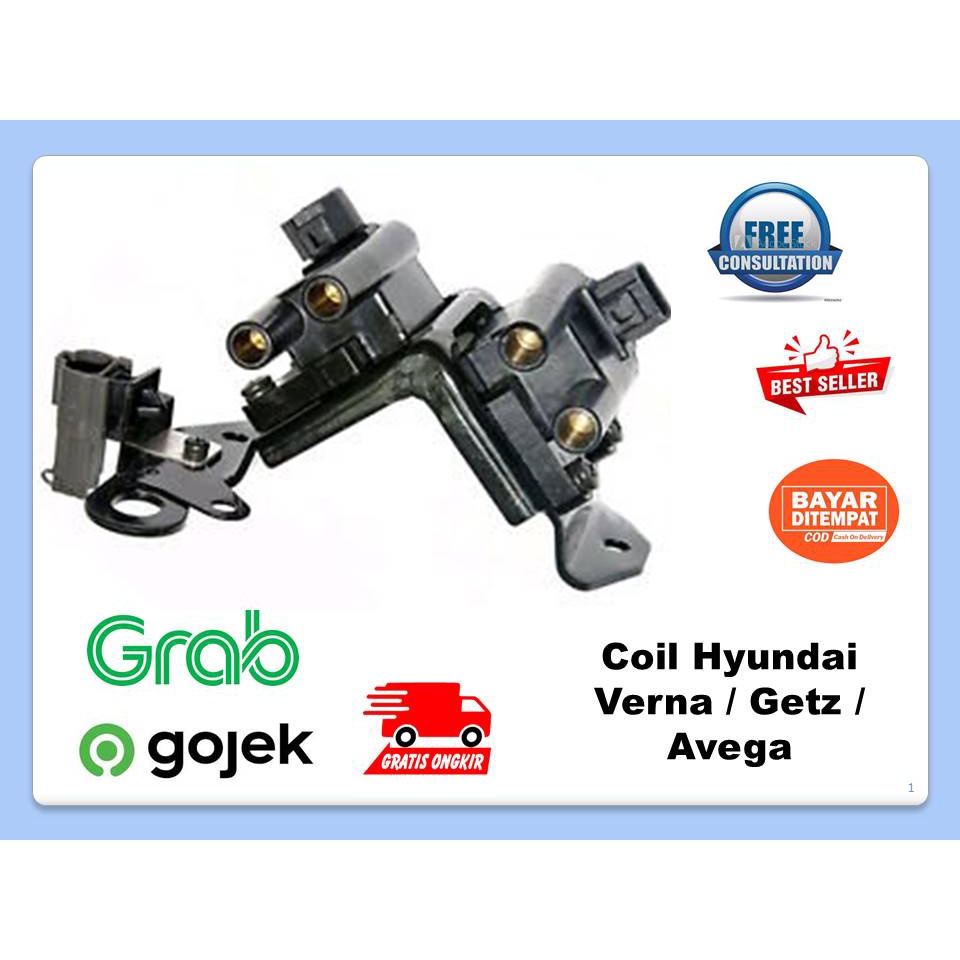 Coil Verna / Getz / Avega / Ignition Coil Hyundai Verna / Geetz / Avega