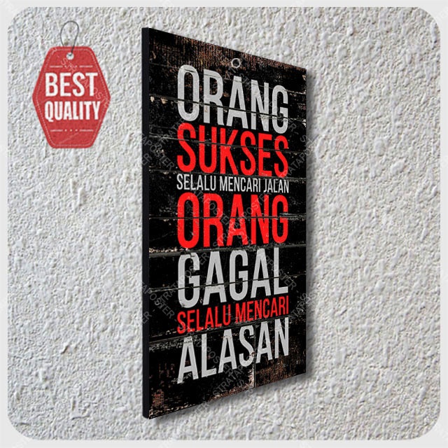 Hiasan dinding Poster motivasi Dekorasi Rumah Pajangan dinding Quotes 143007STR