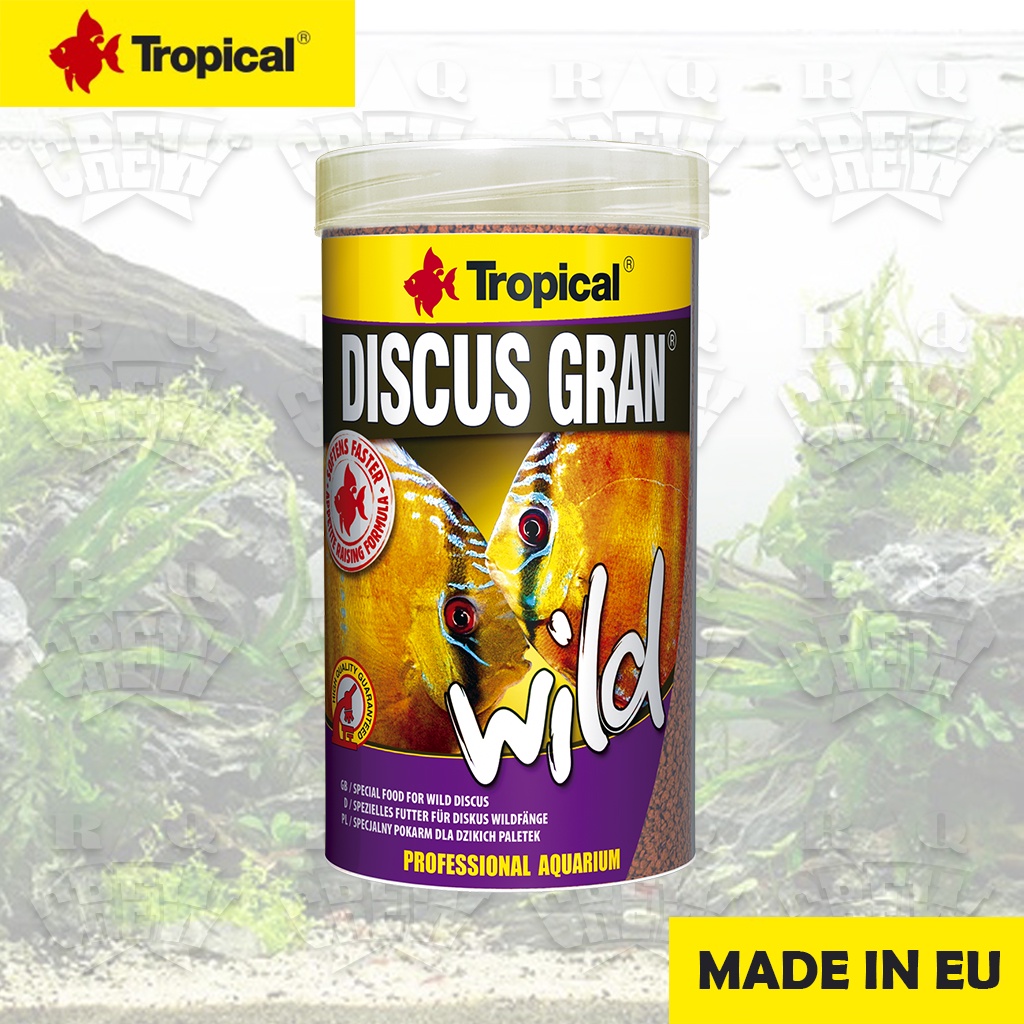 TROPICAL Discus Gran Wild Pelet Pakan Vitamin Makanan Ikan Discuss Fish Food Premium Made in EU