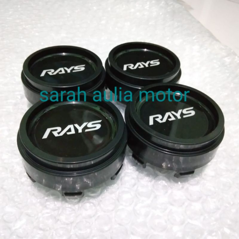 tutup velg dop roda racing RAYS hitam