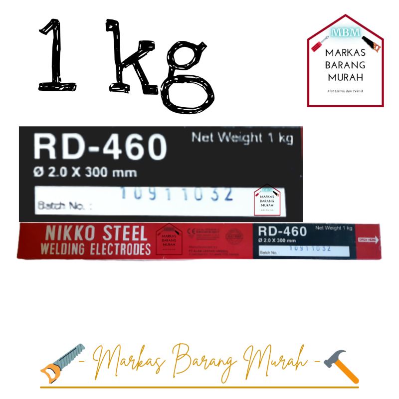 Kawat las RD 460/ RD460 1kg / kawat las / nikko steel