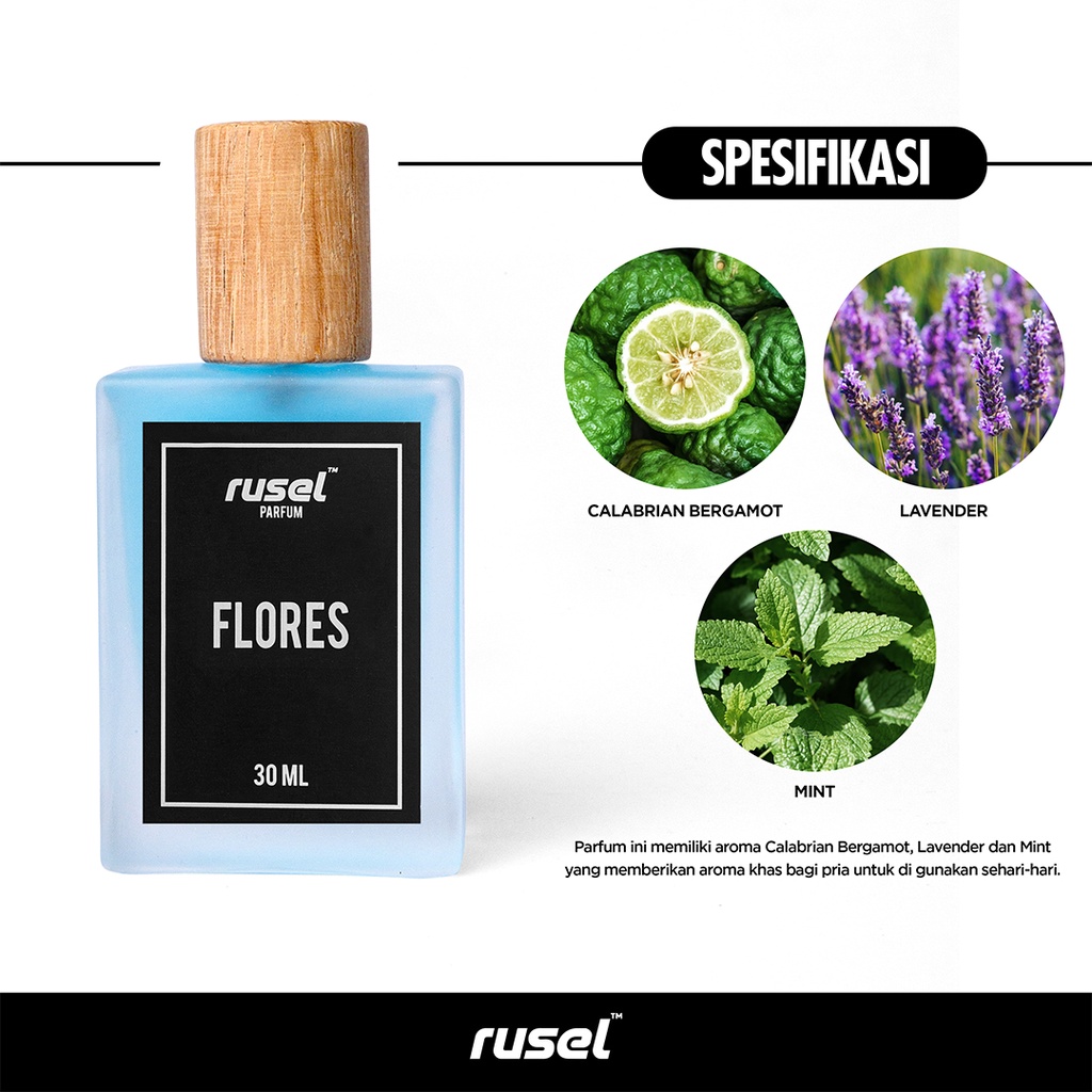 RUSEL CO Flores Parfum Pria tahan lama