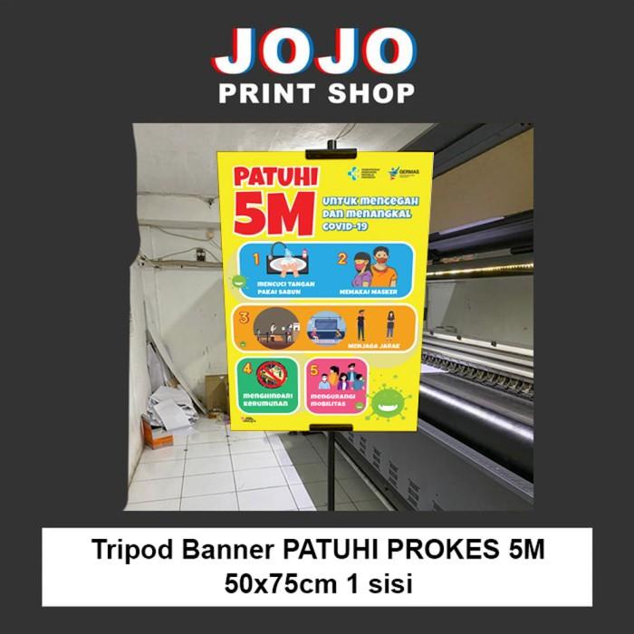 

Tripod Banner 5M Covid-19 Kawasan Wajib Masker 50X75Cm Langsung Jadi! 068