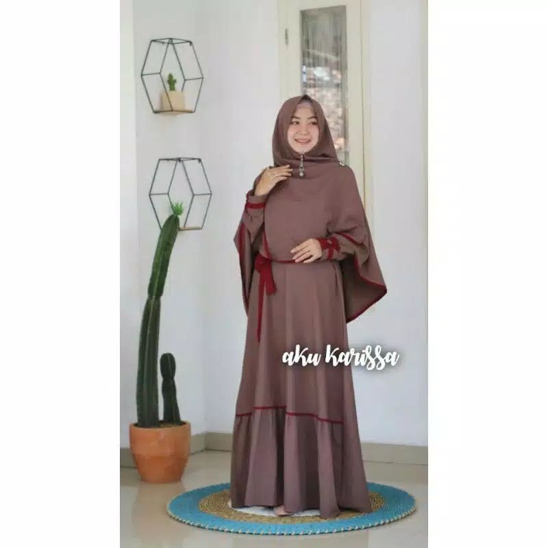 MAHARANI GAMIS  SET SYARI WANITA