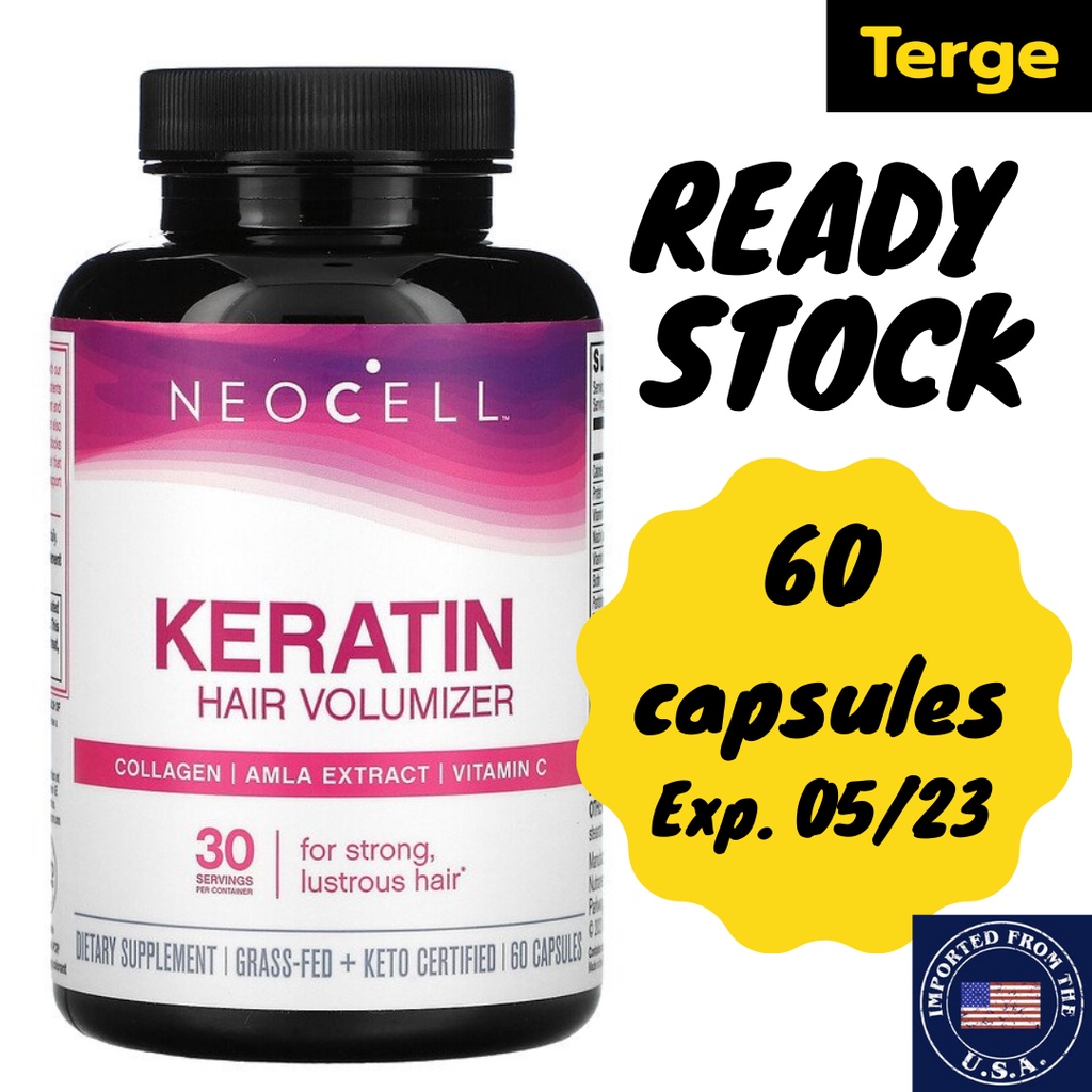 Kolagen Vitamin Rambut Neocell Keratin Hair Volumizer 60 capsules