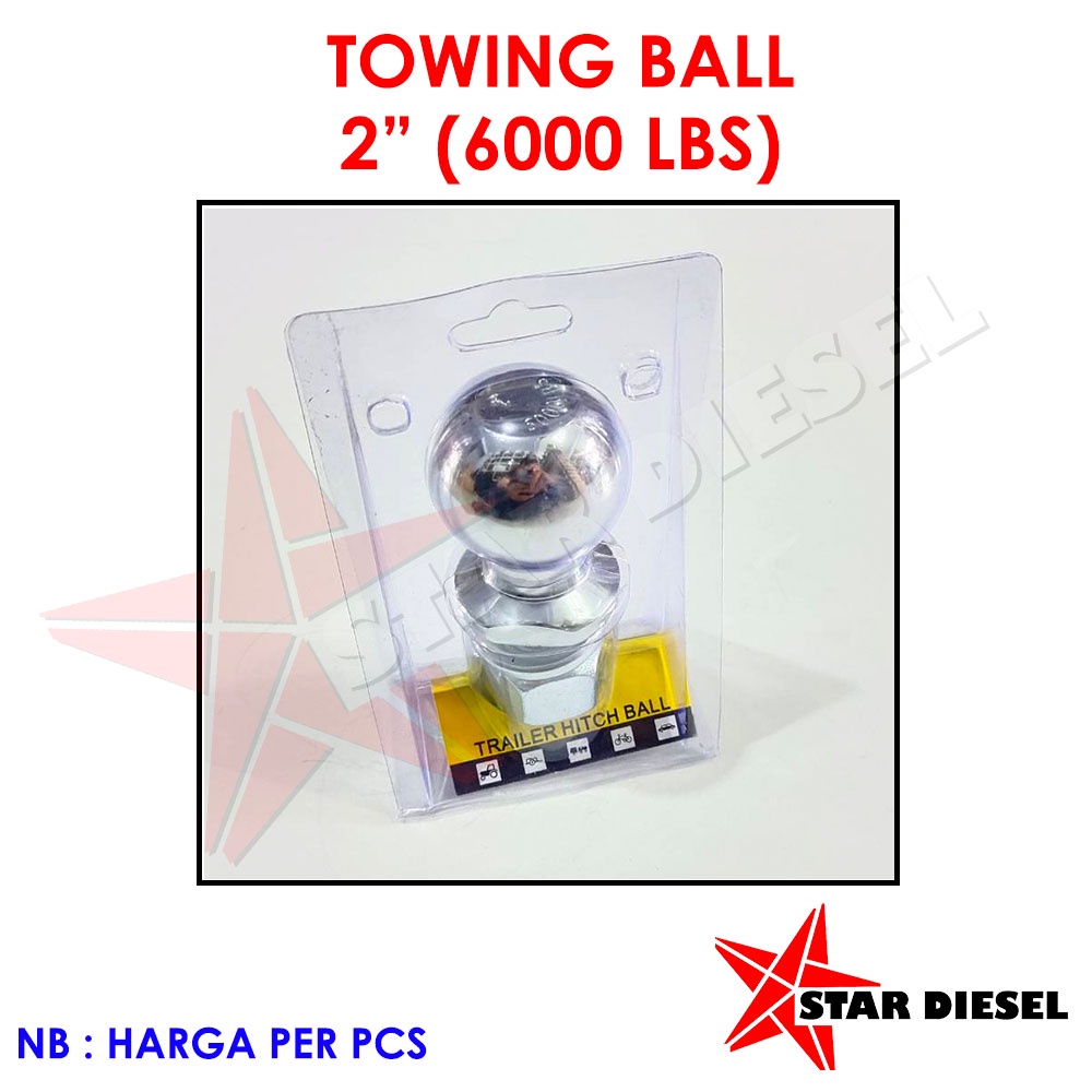 BOLA TOWING BUMPER BESI TOWING BALL BESI BESAR 6000LBS BOLA BESI TARIKAN WINCH BOLA TARIK MOBIL