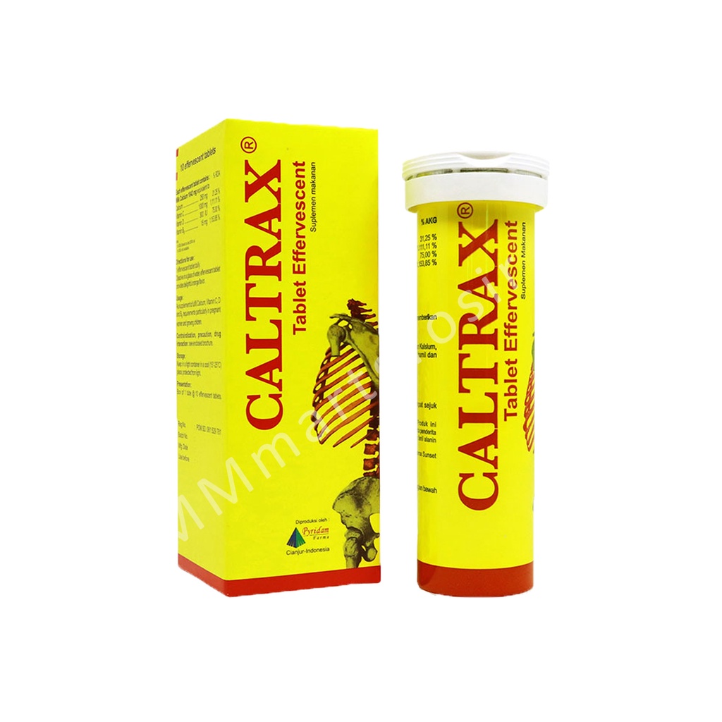 Caltrax / Suplemen Makanan / Kalsium Kesehatan Tulang / Isi 10 Tablet