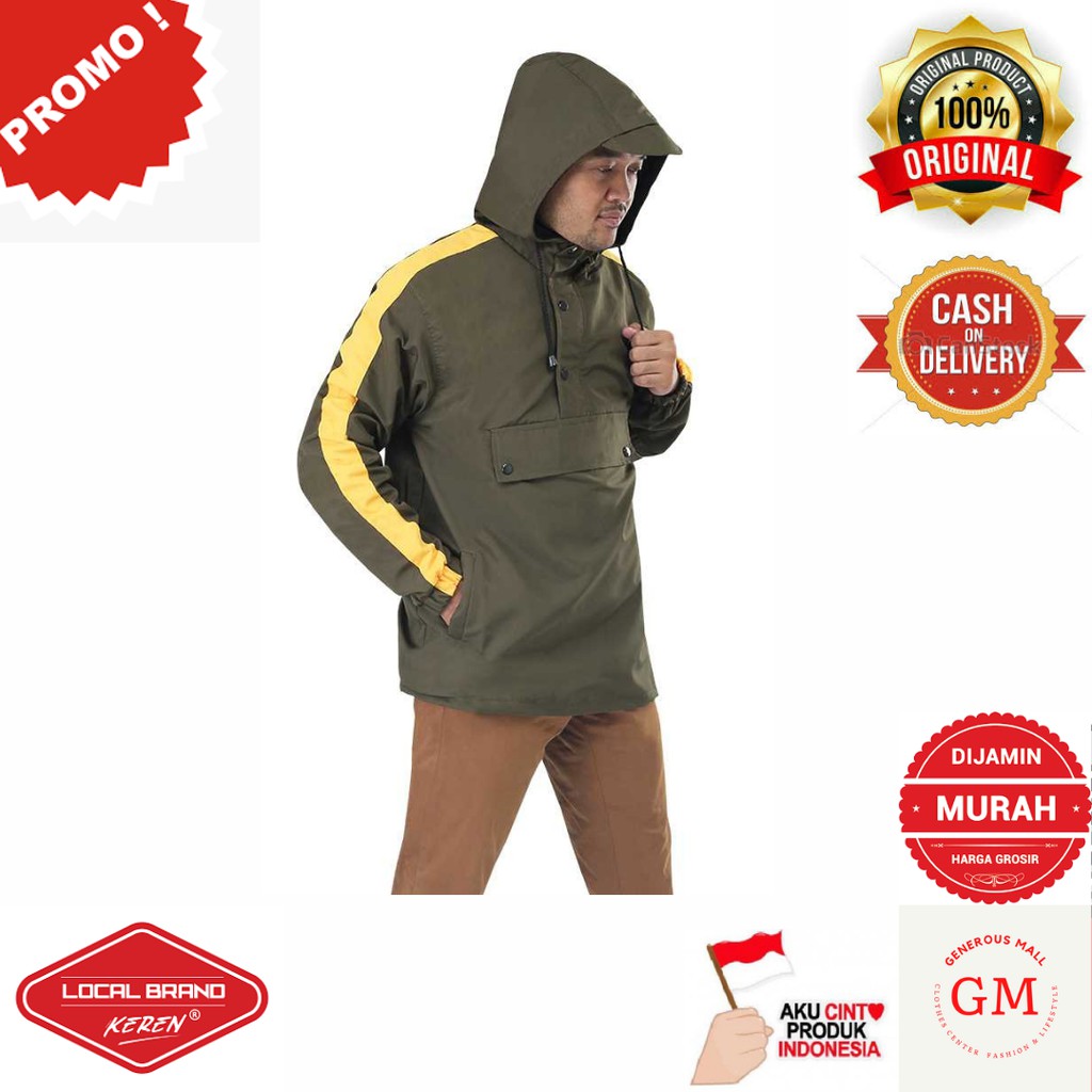 Jaket Hoodie Pria - INF 421 Brand Lokal Original Murah