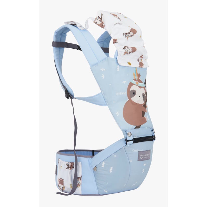 Omiland Gendongan Bayi Depan Model Hipseat Bisa 6 Posisi Sloth Series / Baby Carrier Hipseat Casual