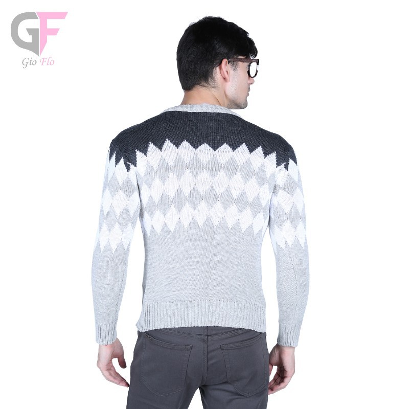 GIOFLO Baju Hangat Sweater Keren Pria Terbaru Kombinasi Warna / SWE 646