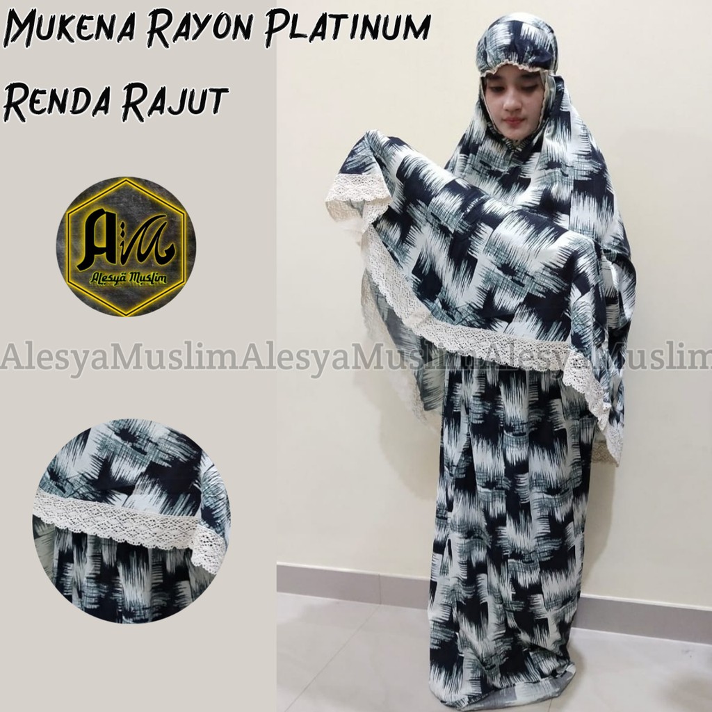 Mukena Motif Bahan Rayon Platinum/Harga Grosir/Best Seller/Bisa Bayar Di Tempat