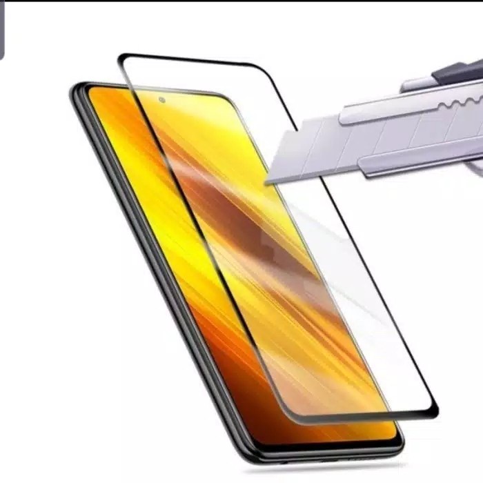 XIAOMI POCOPHONE POCO C40 F4 F4 GT M3 PRO 5G X3 GT M3 TEMPRED GLASS FULL LEM ANTI GORES KACA TEMPERED FULL COVER SCREEN GUARD PELINDUNG LAYAR