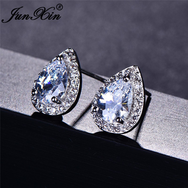 Anting Wanita Berlian Diamond Zirconia Perhiasan Silver Perak JA-013