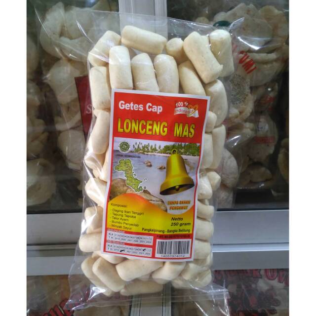 

LEK SNACK . Getas ikan cap Lonceng Mas " CEMILAN BANGKA