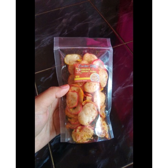 

Kerupuk seblak daun jeruk