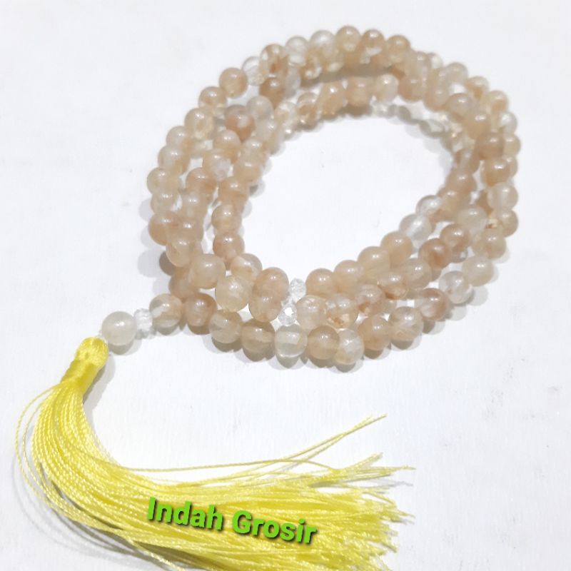 Kalung Tasbih Batu Citrine 6mm 99butir natural