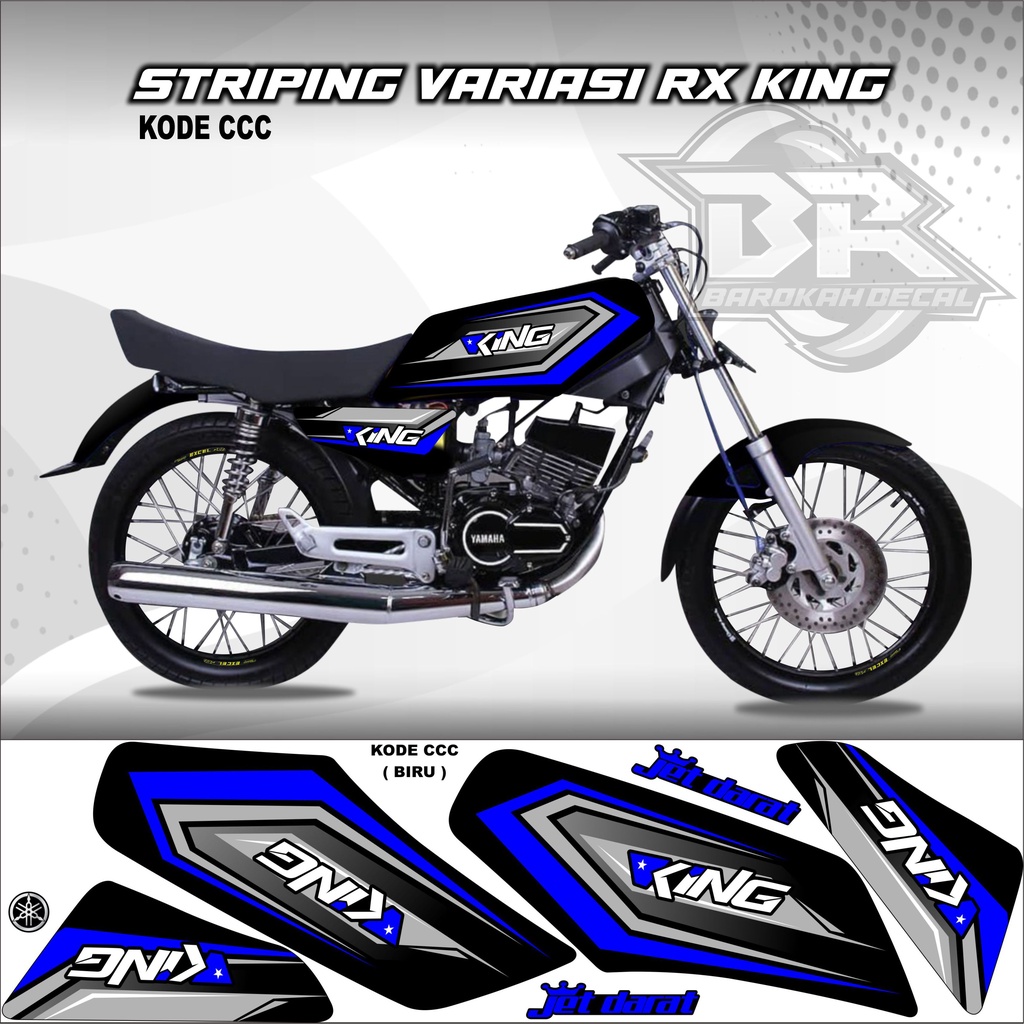 Sticker Rx King Variasi Stiker Lis Striping Rx King Kode CCC