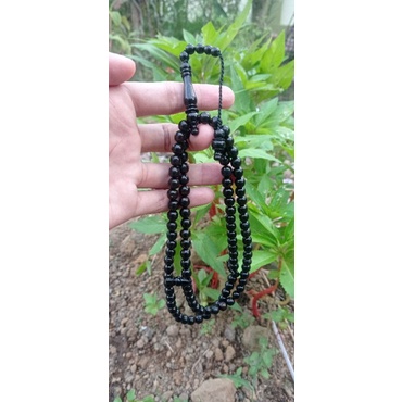 TASBIH AKAR BAHAR HITAM/AKAR BAHAR TUNGGAL/TASBIH YUSER DIM 8MM