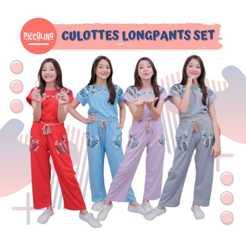 SETELAN BAJU ANAK CULLOTES LONGPANTS SET