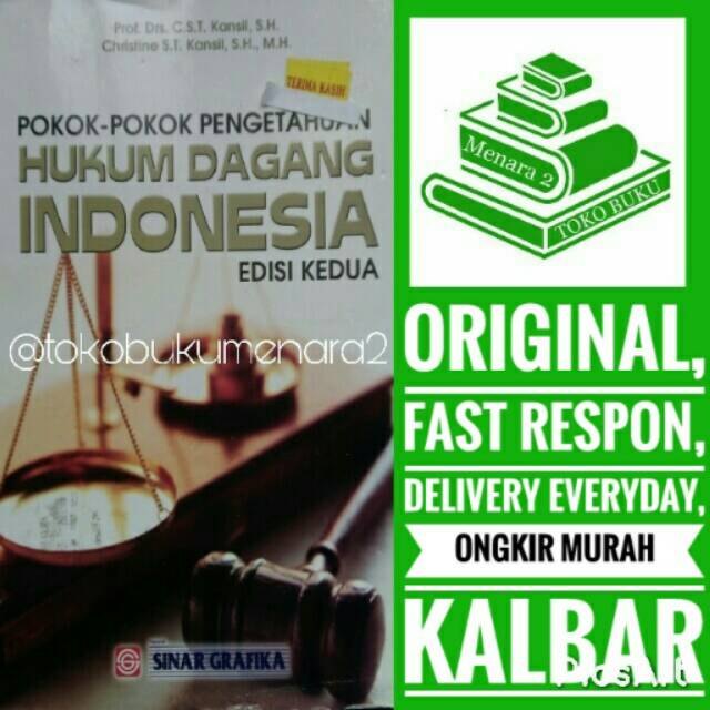 pokok pokok pengetahuan hukum dagang indonesia kansil