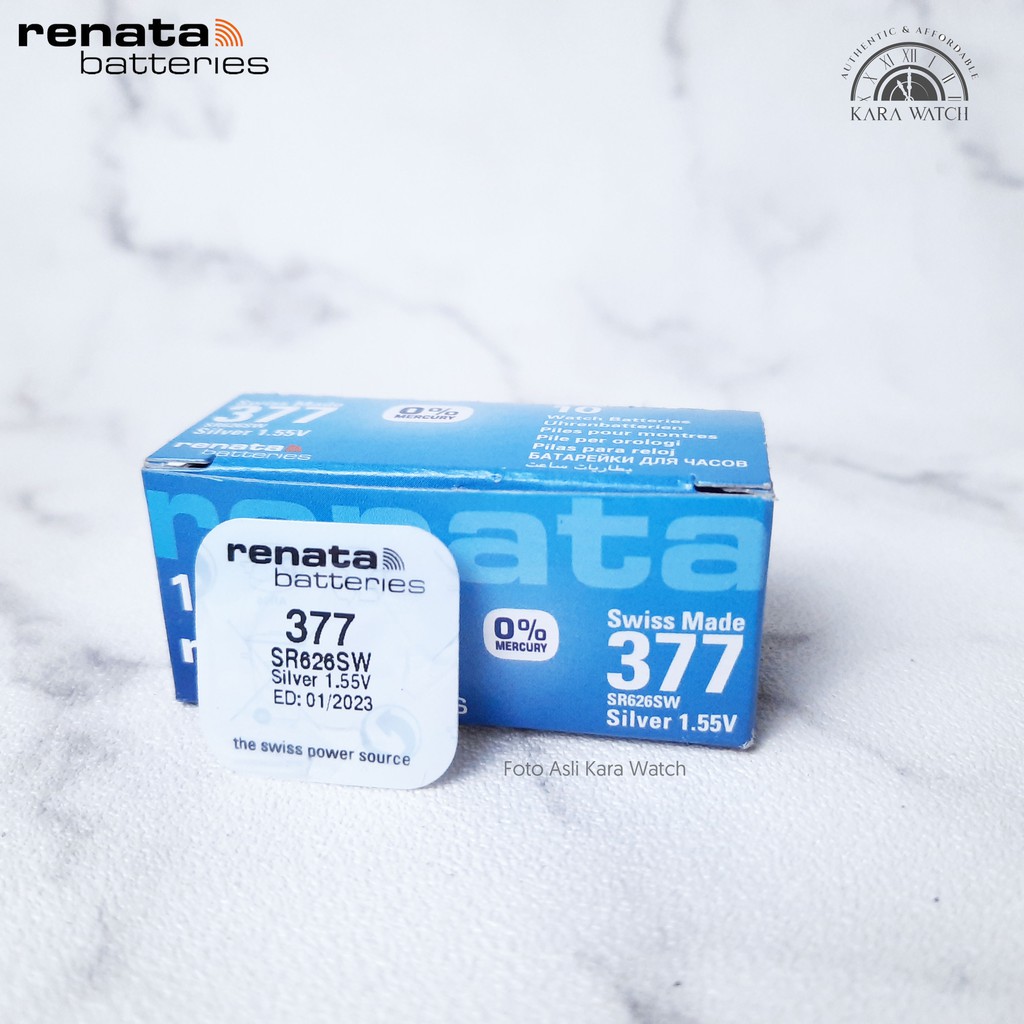 Baterai Renata 377 SR626SW / SR626 Original Jam Tangan