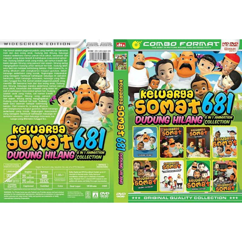 Jual 8in1 Keluarga Somat Dudung Hilang Animation Collection 681