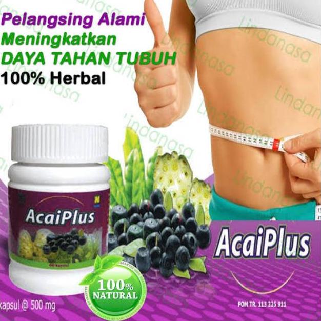 [KODE QNNN7] AcaiPlus Nasa Original Obat Diet Pelangsing Badan Alami Tubuh Asli - Acaiplus Nasa Acai