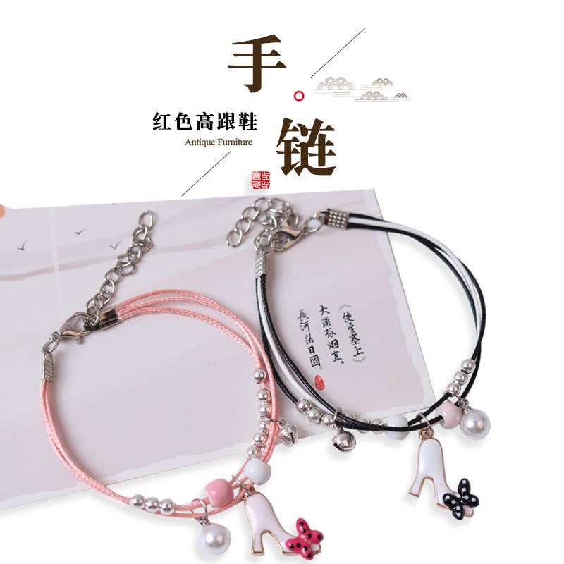 1PCS GELANG WANITA RETRO BUTTERFLY BRACELETS FASHION JEWELRY FOR WOMEN | GINNIE HEELS  PINK