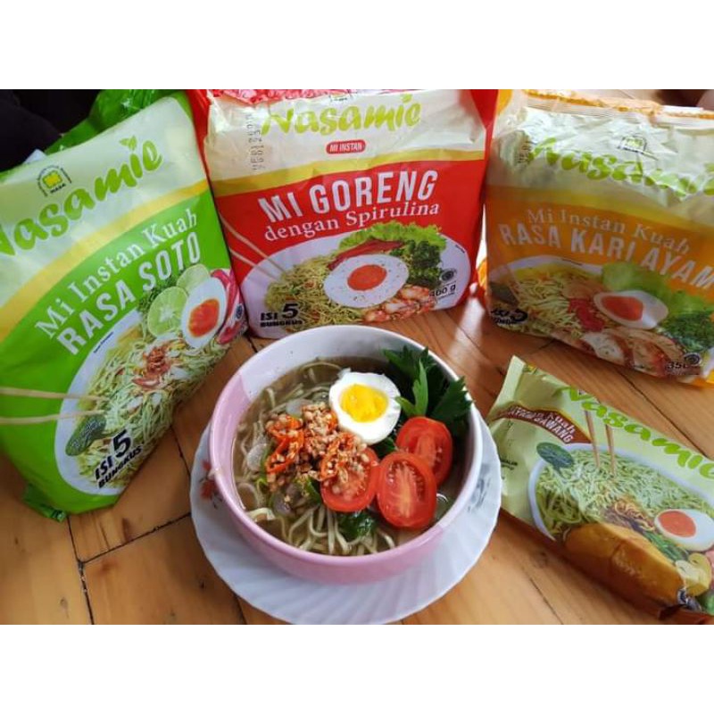 

Nasamie Mie Dengan Spirulina