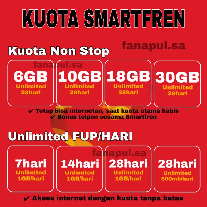 PAKET DATA SMARTFREN KUOTA UNLIMITED