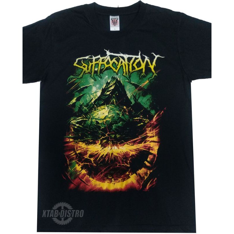 XTAB DISTRO Kaos band SUFFOCATION 2 / Metal / DEATHMETAL kaos musik metal Baju Tshirt