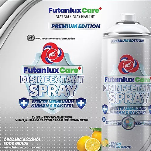 ORIGINAL FUTANLUX DISINFECTANT SPRAY PREMIUM Standar WHO dan RS