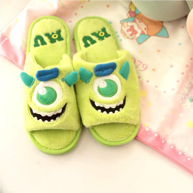 SANDAL BONEKA SULLEY MONSTER MIKE WAZOWSKI ONE EYED UNIVERISTY SLIPPER