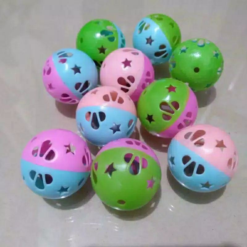 Mainan bola kucing/mainan bola bulu kucing kerincing