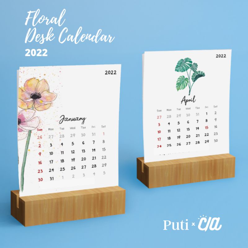 

Kalender Meja Floral Illustration 2022