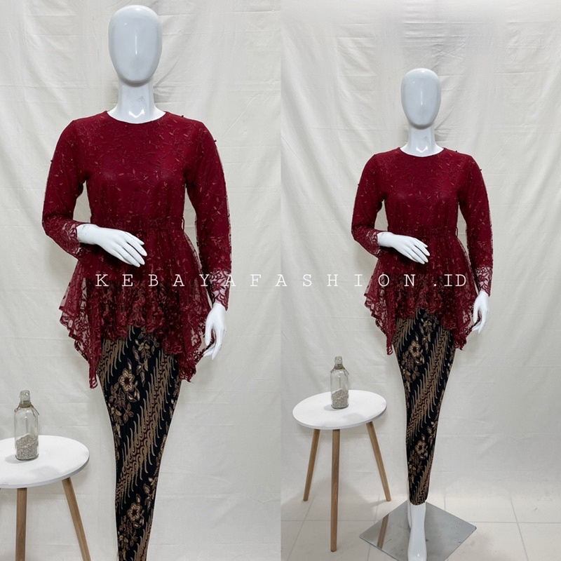 Kebaya Modern / Stelan Kebaya brukat / Kebaya remaja kekinian / Kebaya brokat / Atasan Kebaya Brukat / Kebaya