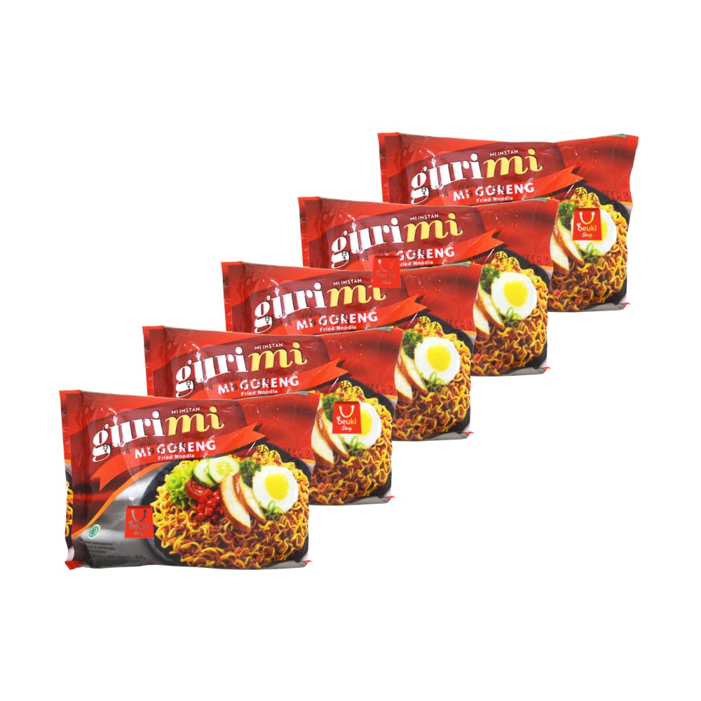 

5PCS Gurimi Mie Goreng Mi Instan Goreng ABC - 5pcs x 60gr