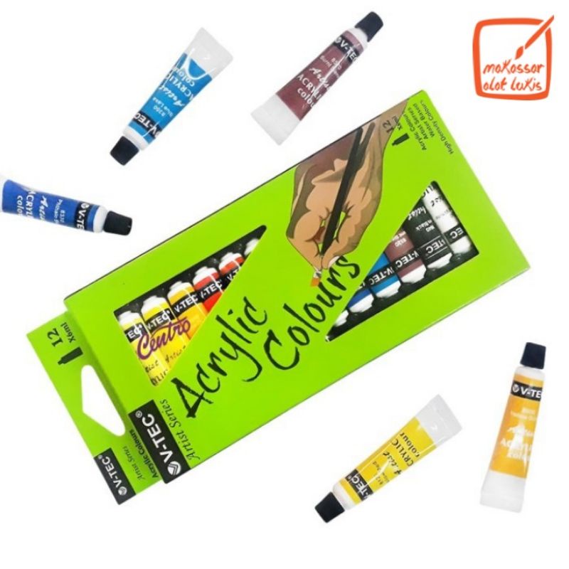 V-tec Acrylic Colours / Cat Akrilik Set